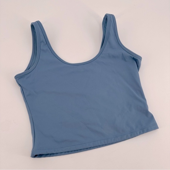 Klassy Network Blue Crop Top - Picture 1 of 3